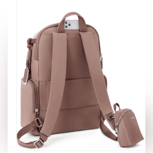 Tumi Celina Rose Backpack with Silver Accents Fits 15” laptops - Picture 5 of 9